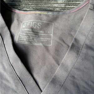 Figs EUC  Gray V-Neck Scrub Top Pride edition